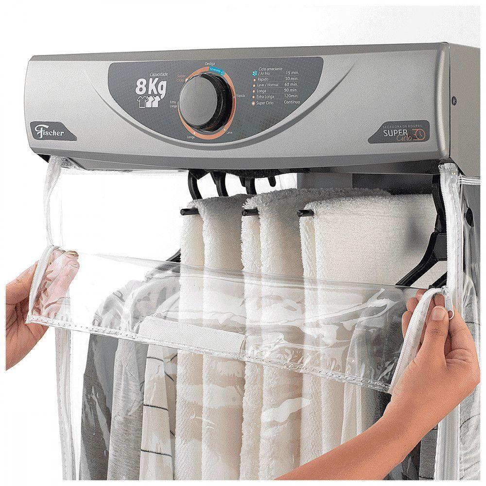 Secadora De Parede Fischer Super Ciclo 8 Kg Com Timer Contínuo Silver - 220V - 2