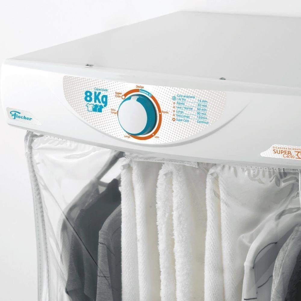 Secadora De Parede Fischer Super Ciclo 8 Kg Com Timer Contínuo Branco - 220V - 4