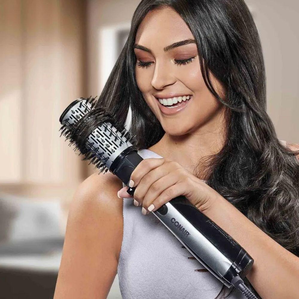 Escova Secadora Rotativa Conair Diamond Rotating 2735ABR 900w Preto E Prata - 110V - 6
