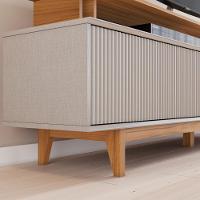 Rack Para Tv Até 75 Nt1385 Ripado Off White-freijó Notável Móveis Off White-freijó - 5