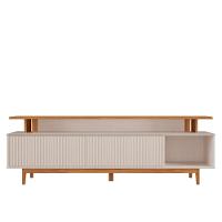 Rack Para Tv Até 75 Nt1385 Ripado Off White-freijó Notável Móveis Off White-freijó - 8