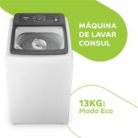 Máquina de Lavar Consul 13kg Branca CWN13ABANA 12 Programas, Cesto Inox, Tampa de Vidro - 110V - 6