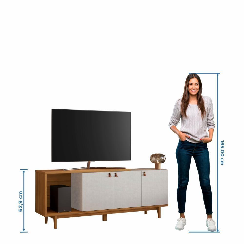 Rack Para Tv Até 50 Nt1380 Off White-freijó Notável Móveis Off White-freijó - 7