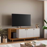 Rack Para Tv Até 50 Nt1380 Off White-freijó Notável Móveis Off White-freijó - 2