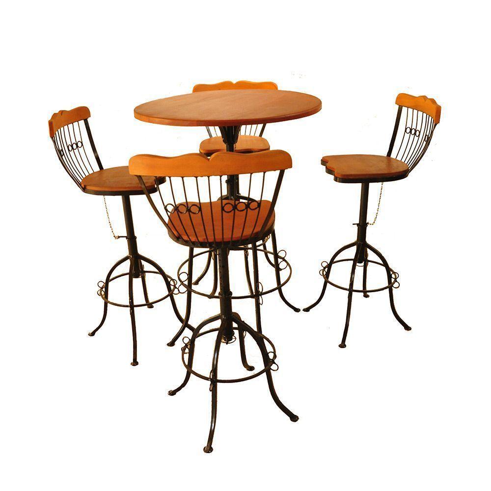 Mesa Bistrô 4 Lugares Ajustável Diâmetro 60 Cm - 2