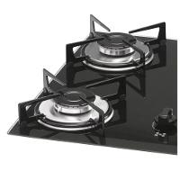Cooktop A Gás 5 Bocas Mesa Vidro Fischer 1642 Preto Bivolt - 2