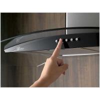 Coifa de Parede Fit 90 Cm Com Vidro Fischer Preto 220V - 3