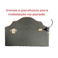 Cabeceira Solteiro Onix Pop Veludo Azul Com Tachas - 5