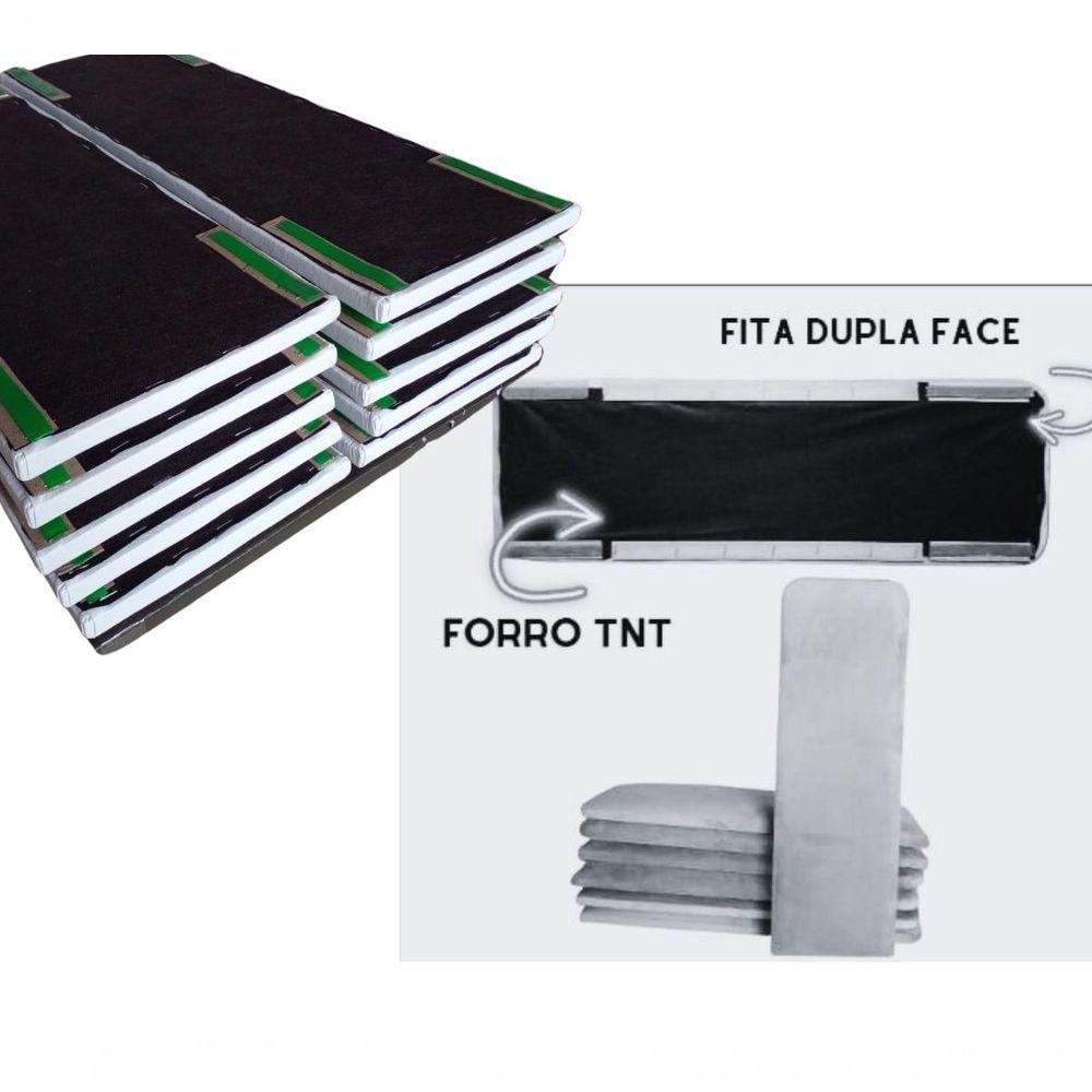 Cabeceira Casal Branca Deluxe Módulos Kit 09 Pçs 47x 25 - 3