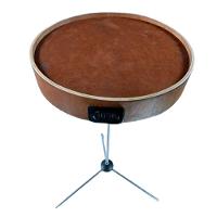 Mesa Lateral Usb Couro Camurça - 1