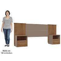 Cabeceira Casal-king Extensível Com 2 Mesas De Apoio Luck C01 Buriti-fendi - Mpozenato - 5