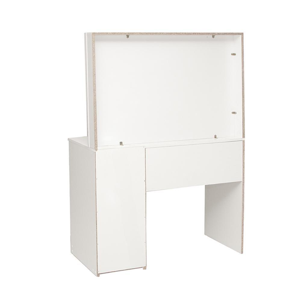 Penteadeira Ditália com Tampo ce Vidro + Kit Luz PE-120 Branca - 7