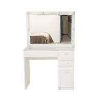 Penteadeira Ditália com Tampo ce Vidro + Kit Luz PE-120 Branca - 6