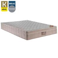 Cama Box King Bipartido Suede + Colchão Ortobom Airtech Molas Ensacadas 193x203x65 Marrom - 2