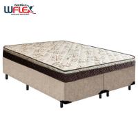 Cama Box Queen Bipartido Suede + Colchão Elegance Ortopédico Espuma D33 Extra Firme 158x198x63 Bege - 6