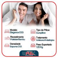 Cama Box Queen Bipartido Sintético + Colchão Elegance Ortopédico Espuma D33 Extra Firme 158x198x63 Bege - 3