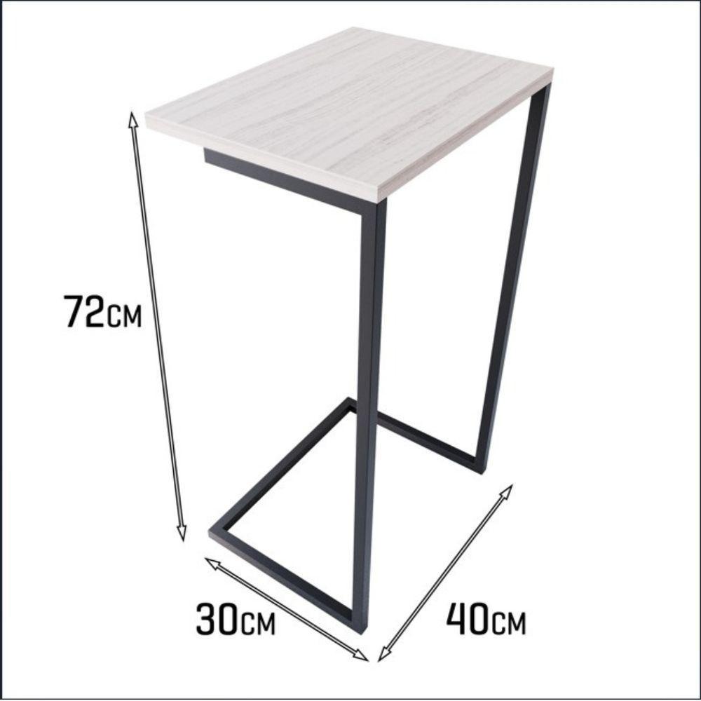 Mesa Lateral Sofá Cama Apoio Centro Canto Preto E Dourado - 3