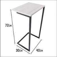 Mesa Lateral Sofá Cama Apoio Centro Canto Preto E Dourado - 3