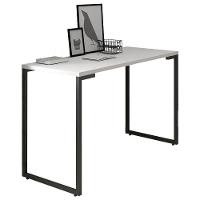 Mesa Escritório 120cm Estilo Industrial New Port M24 Branco - Mpozenato - 1