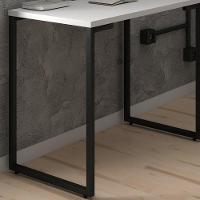 Mesa Escritório 120cm Estilo Industrial New Port M24 Branco - Mpozenato - 2