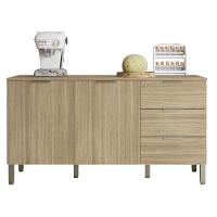 Balcão Gabinete Para Pia Com Tampo 160cm Charm K02 Freijó - Mpozenato - 1