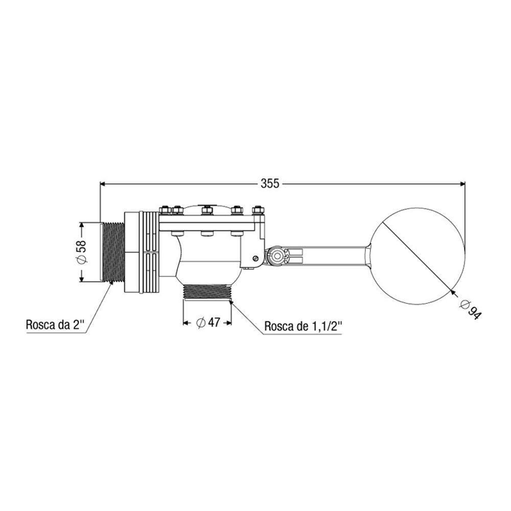 Torneira De Boia Para Caixa D'água 2 Censi - 2