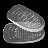 Par De Palmilhas Para Calcanhar Silicone Transparente Calcanheira Branco