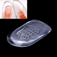 Par De Palmilhas Para Calcanhar Silicone Transparente Calcanheira Branco - 6