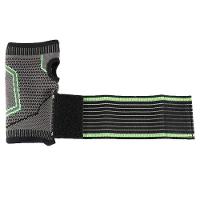 Munhequeira Protetora Ajustável Alta Compressão Para Mão E Pulso Prevenir Lesões Tendinite Preto - 1