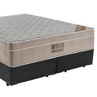 Cama Box King Bipartido Sintético + Colchão Ortobom Airtech Molas Ensacadas 193x203x65 Cinza - 5