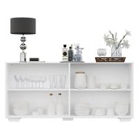 Aparador Buffet 4 Portas Com Pés Quadrados Branco - 6