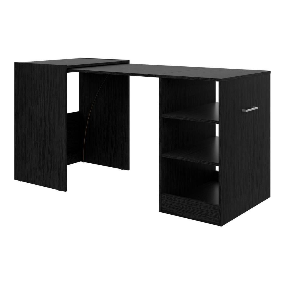 Aparador Bar com Mesa Dobrável Ibiza Multimóveis Preto - 4