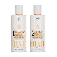 Kit Escova Progressiva S&o Active Keratin Elixir + Shampoo Detox 1 Litro - 1