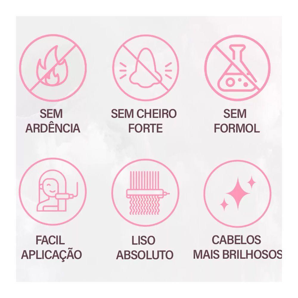 Kit 6 Escovas Progressivas Nuance Liso Perfeito Orgânica 1 Litro - 2