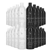 Kit 10 Escovas Progressivas Zap Me Leva Black + 10 Shampoos Detox 1 Litro - 1