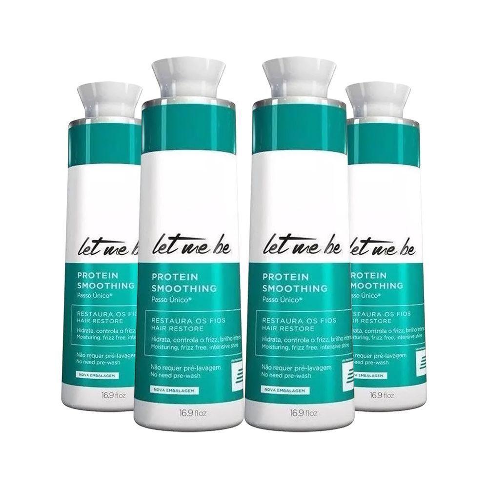 Kit 4 Escovas Progressivas Let Me Be Passo Único 1 Litro - 1