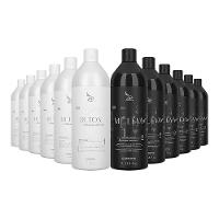 Kit 6 Escovas Progressivas Zap Me Leva Black + 6 Shampoos Detox 1 Litro - 1