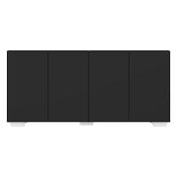 Aparador Buffet 4 Portas com Pés Quadrados Preto/branco - 7