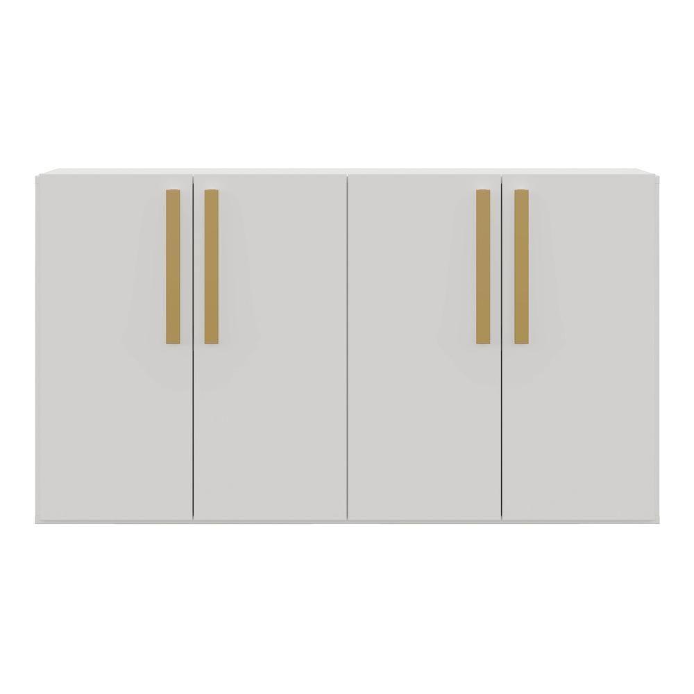 Aparador Buffet 4 Portas Viena V3604 Branco/Natural - 3