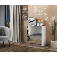 Aparador Cantinho Do Café Com Espelho 2 Portas Branco - 8