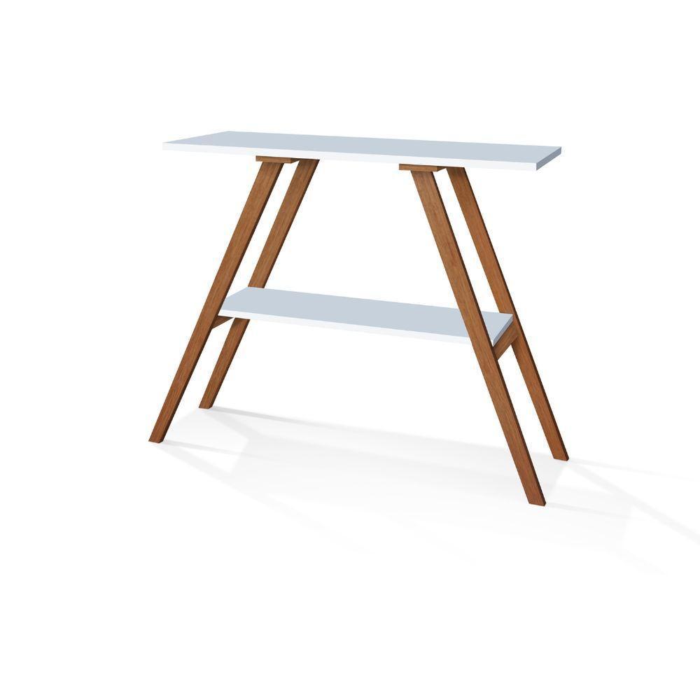 Aparador Cantinho Do Café Branco Sala Retro Pés De Madeira - 2