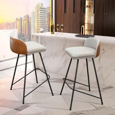 Kit 2 Banqueta Nobre Alta Balcão Cozinha Aço Cor Preta