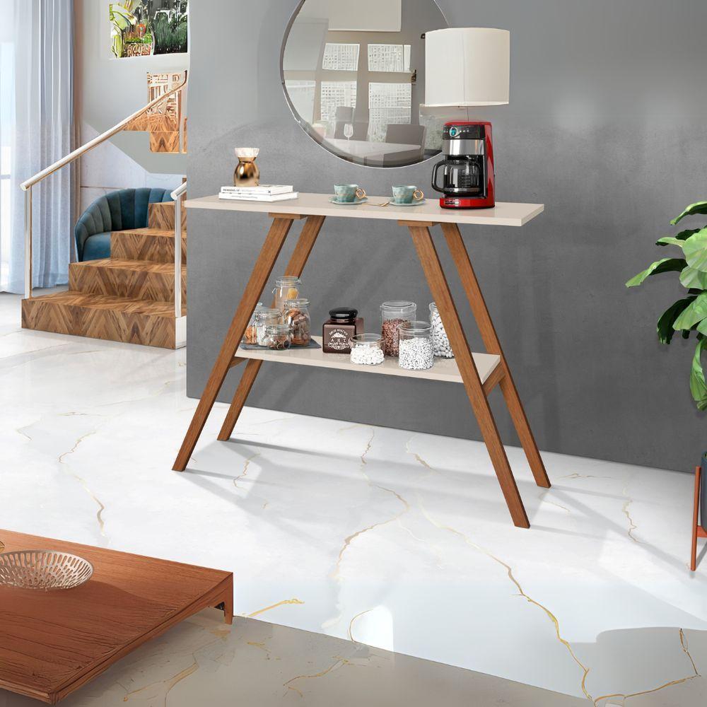 Aparador Cantinho Cafe Off White Buffet Sala Hall Escritorio - 1