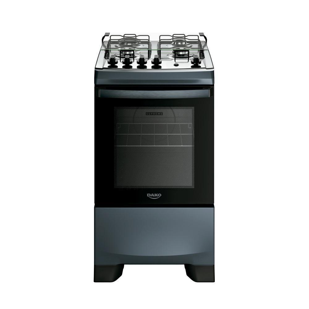 Fogão Dako 4 Bocas Mesa Inox Supreme Titanium Bivolt - 1
