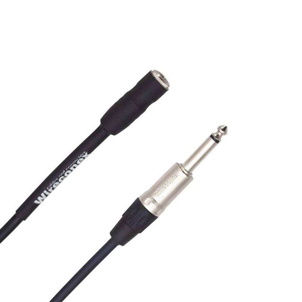 Cabo Extensão Fone De Ouvido Phc07 P10 1/4 Trs X P2 3,5 Wireconex - 2