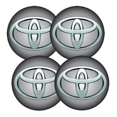 Jogo Bottom- Emblema Para Calota Toyota 51mm Degrade 4...