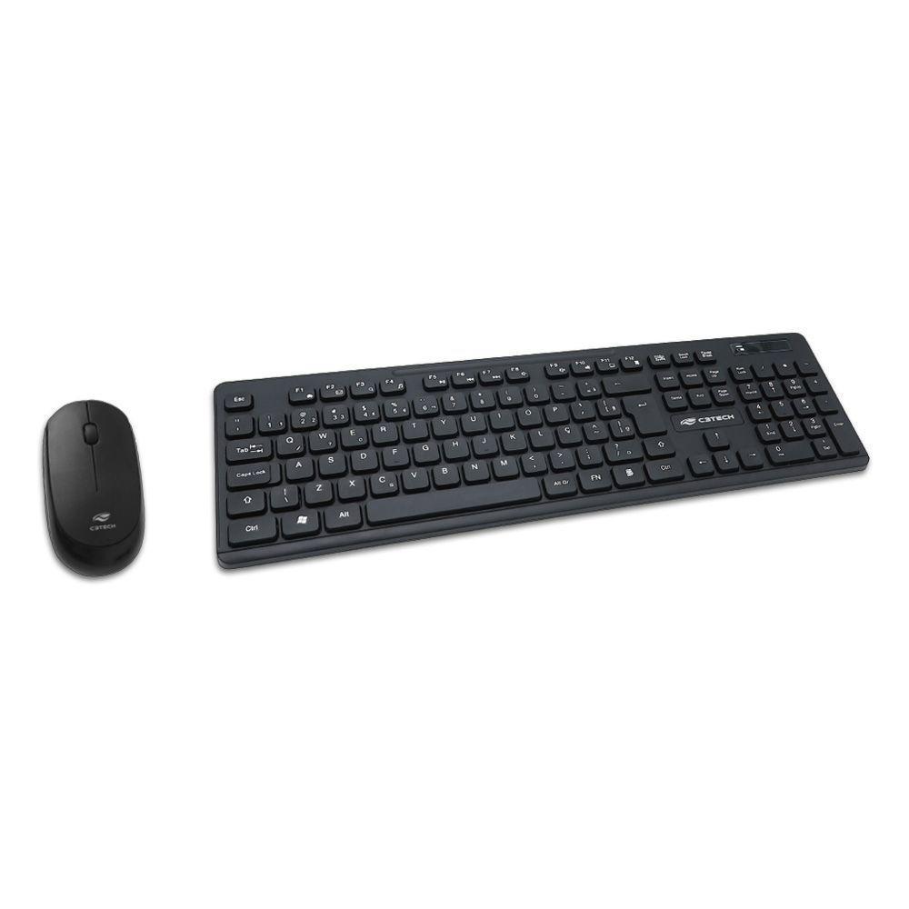 Kit Teclado + Mouse Sem Fio C3tech K-w20bk - 2