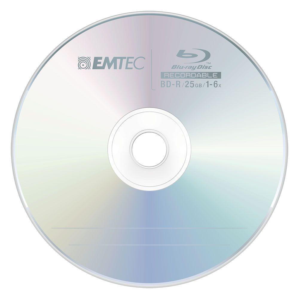 Midia Blu-ray Bd-r Emtec 25 Gb 4x Slim Box Recordable... - 1