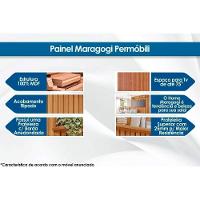 Estante P- Sala Até 70 Pol Moema-maragogi Ripado C- 4 Portas E Pés 180x197cm Off White-nature - Permóbili