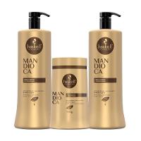 Kit Shampoo E Condicionador E Máscara Crescimento E Hidratação Haskell Mandioca - 1